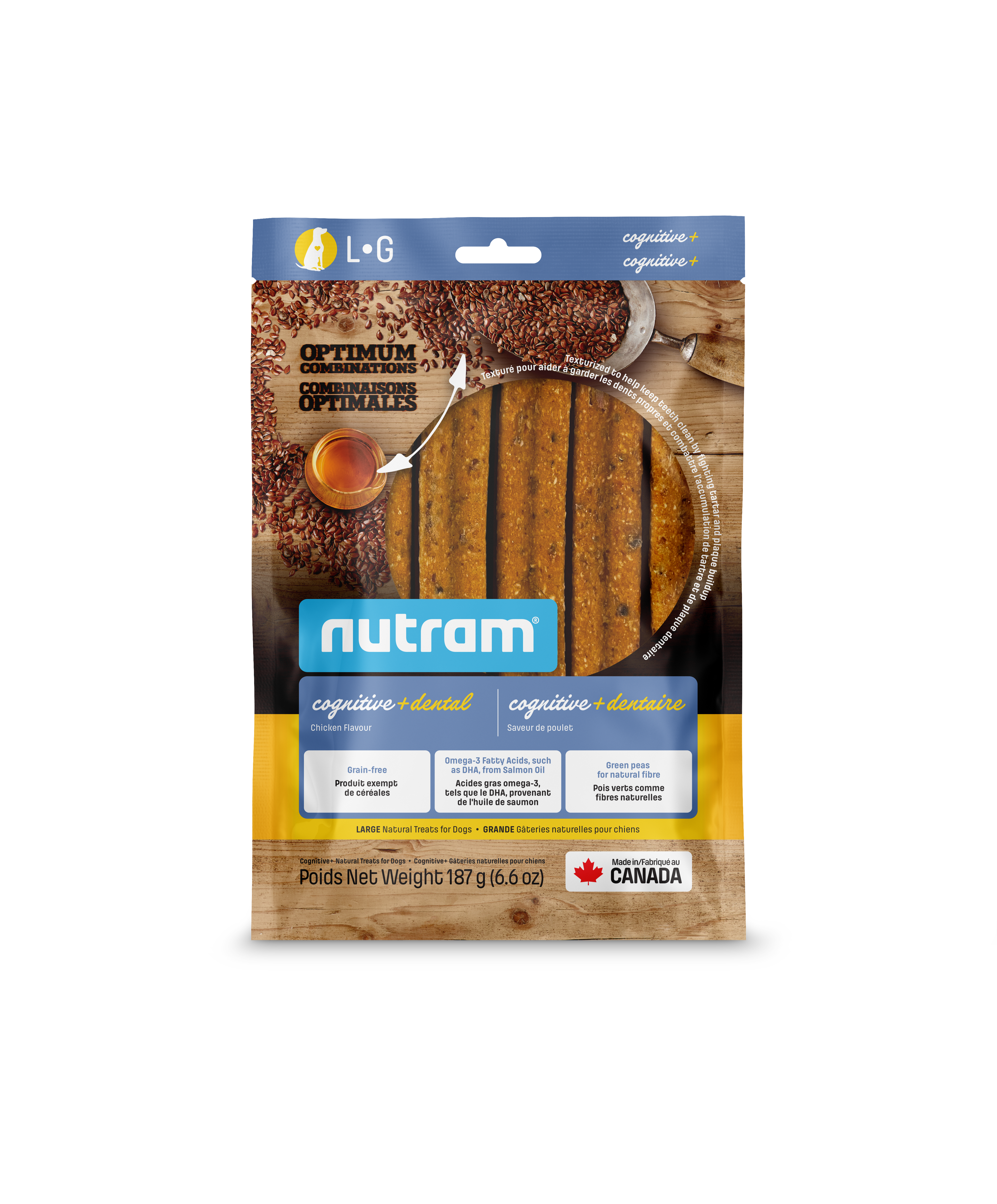 Nutram Optimum Combinations Cognitive+ Stick Dog Treat