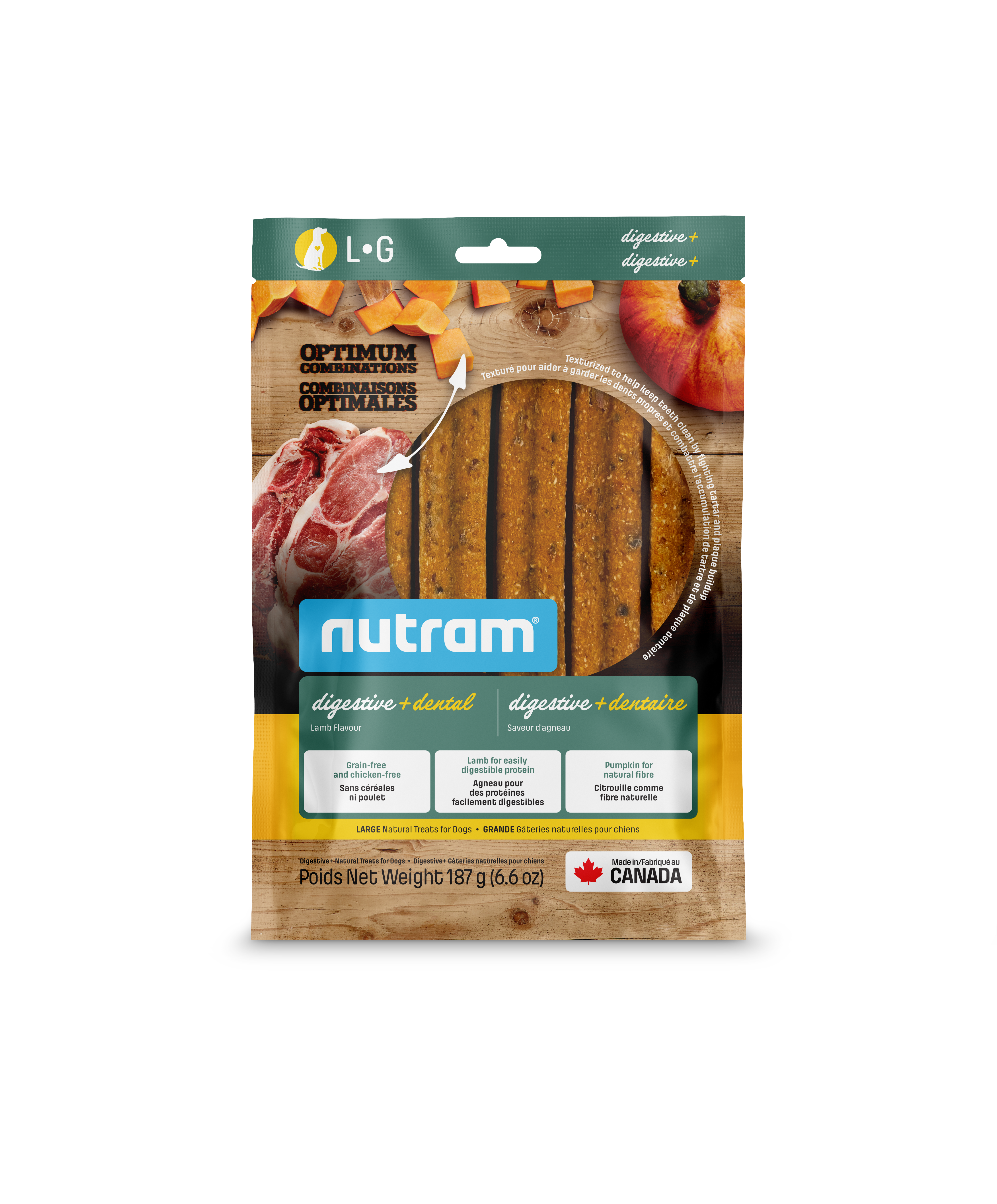 Nutram Optimum Combinations Digestive+ Stick Dog Treat