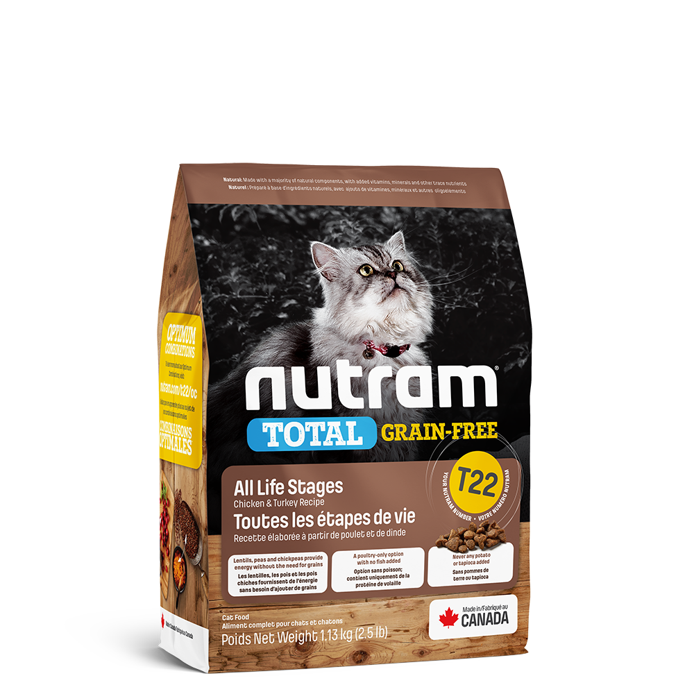 Nutram | Grain-Free Chicken & Turkey Cat - T22