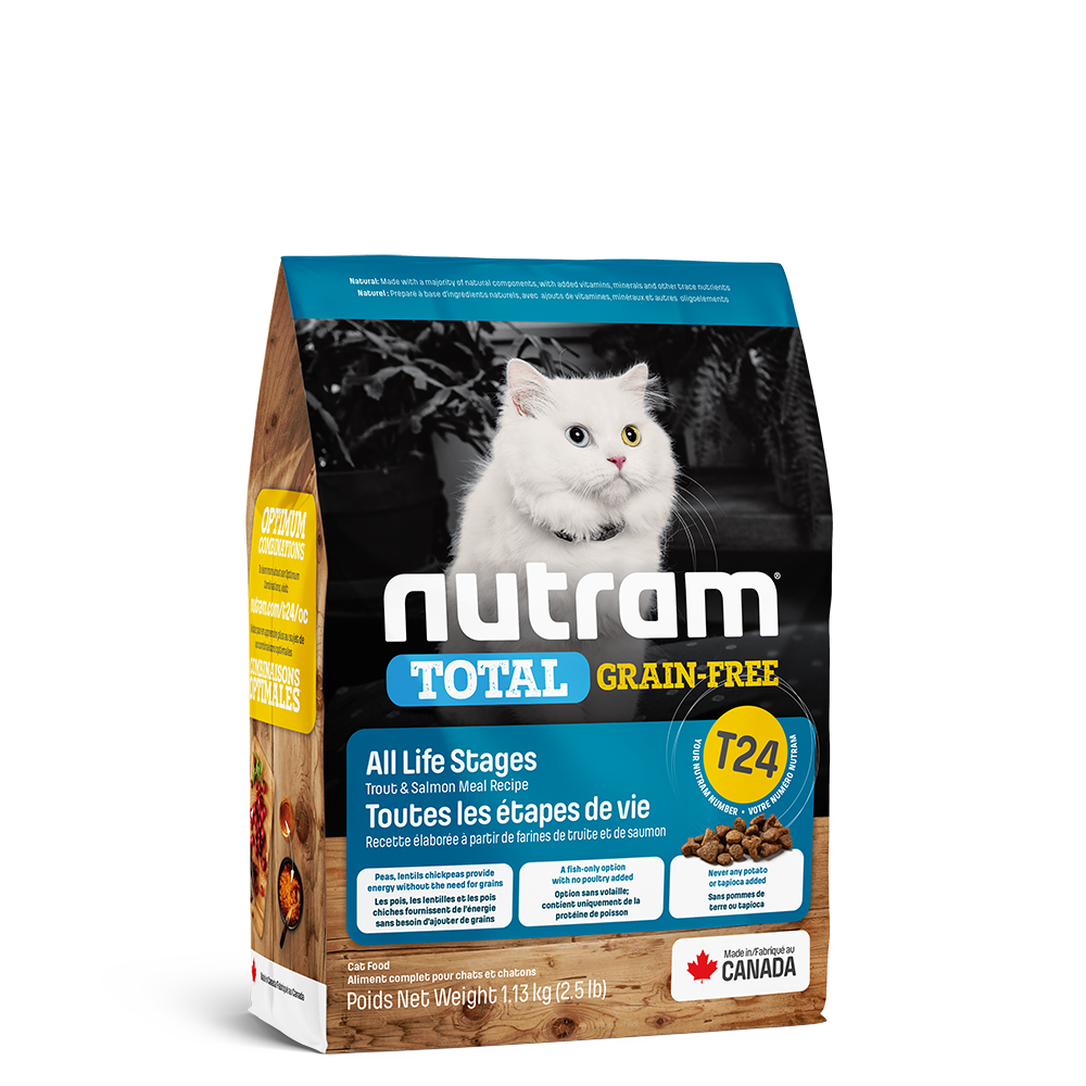Nutram | Grain-Free Trout & Salmon Meal Cat - T24