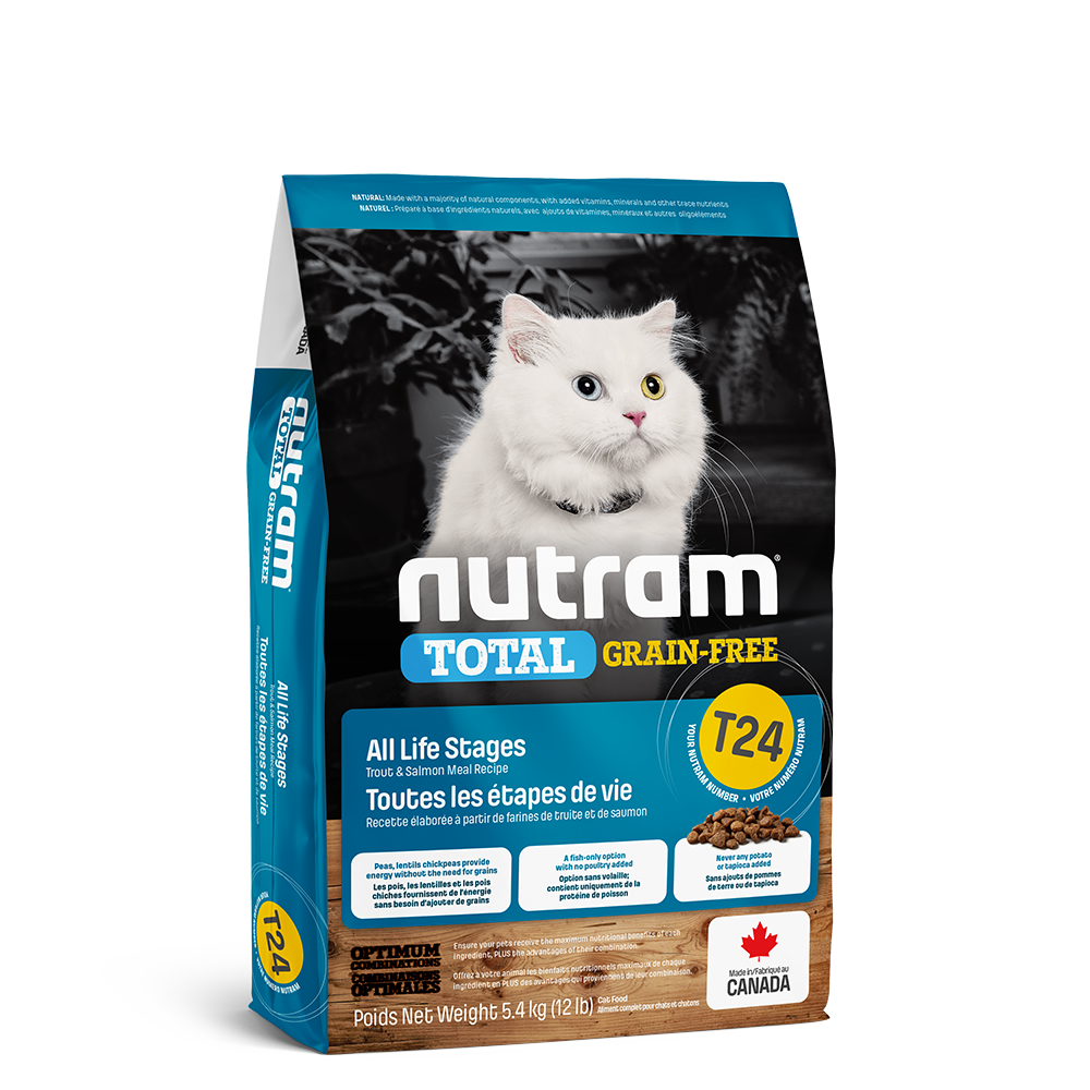 Nutram | Grain-Free Trout & Salmon Meal Cat - T24