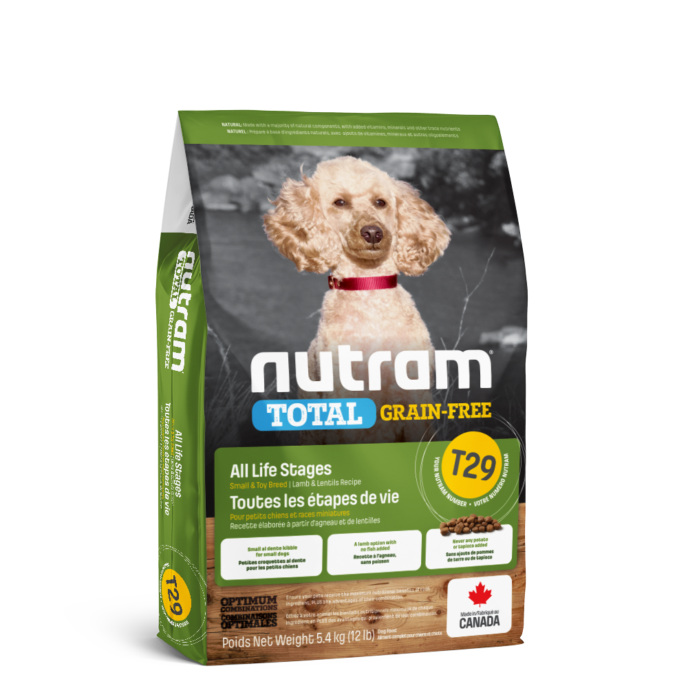 Nutram | Grain-Free Lamb & Lentils Small & Toy Breed Dog - T29